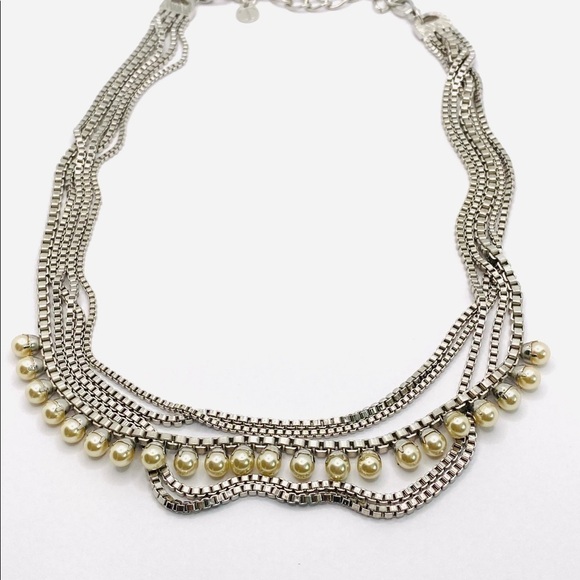 Talbots Necklace Multiple Strands Faux Pearls - Picture 6 of 8